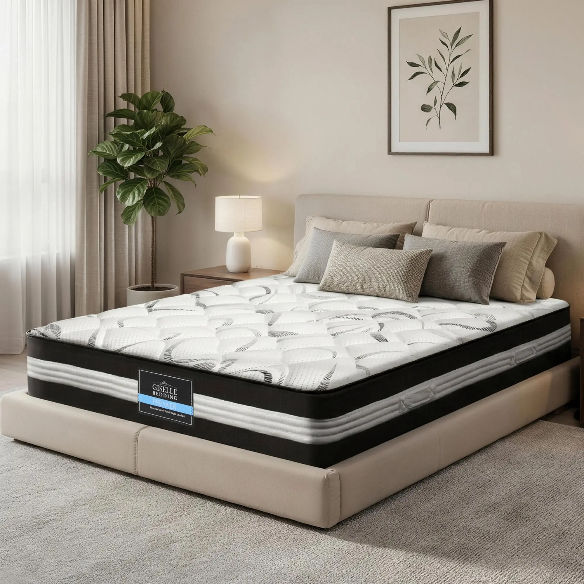 Giselle Bedding 30cm Mattress Medium Firm Queen - Furniture