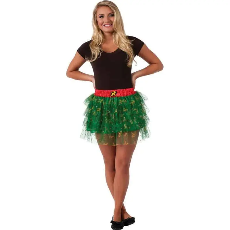 DC Comics Robin Skirt w/Sequin Teen/Girls Halloween Party Costume Size Standard - Fashion