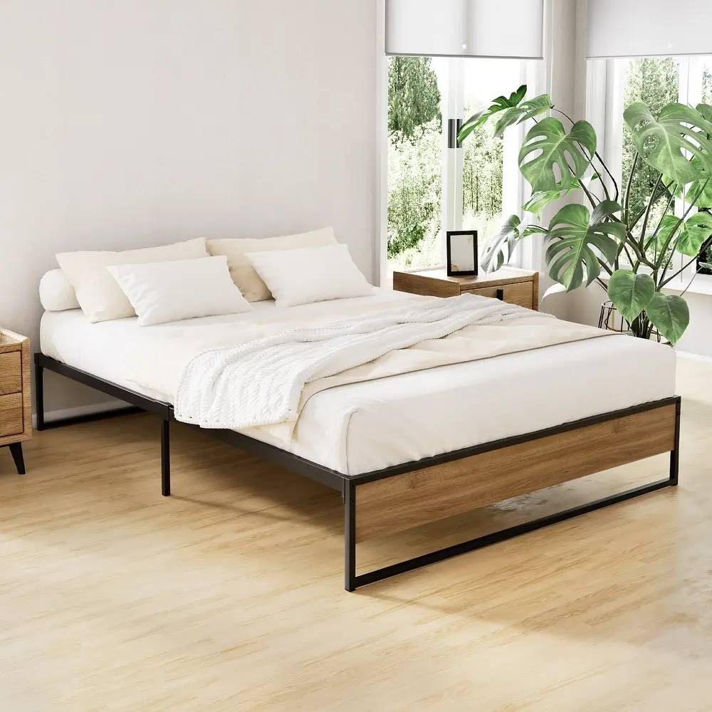 Artiss Bed Frame Metal Frame Bed Base OSLO - Double