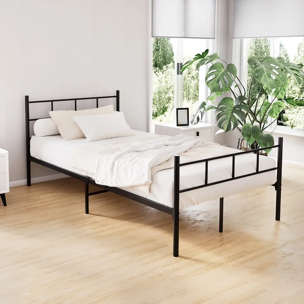 Artiss Bed Frame King Single Metal Bed Frames SOL - Furniture