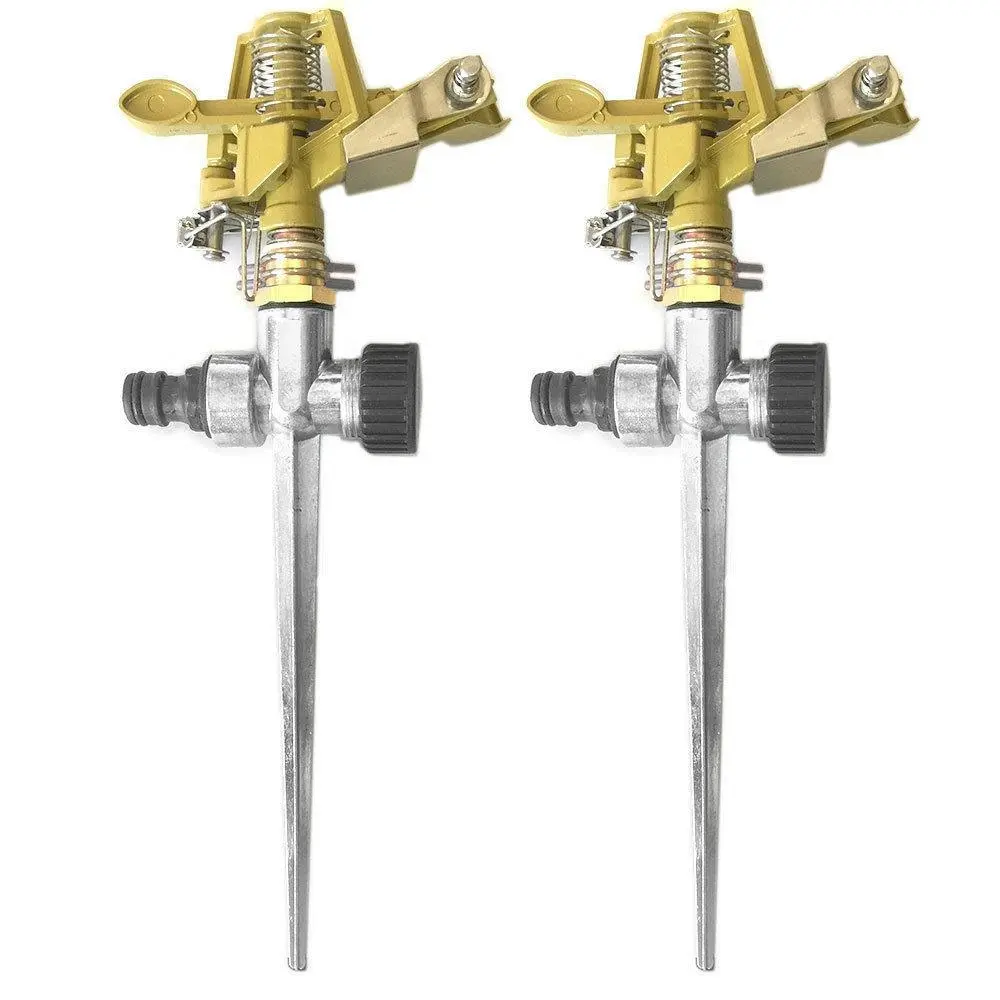 2PK Impulse Sprinkler Metal Water Lawn/Garden Spray/Irrigator/Watering for Hose - Home & Garden