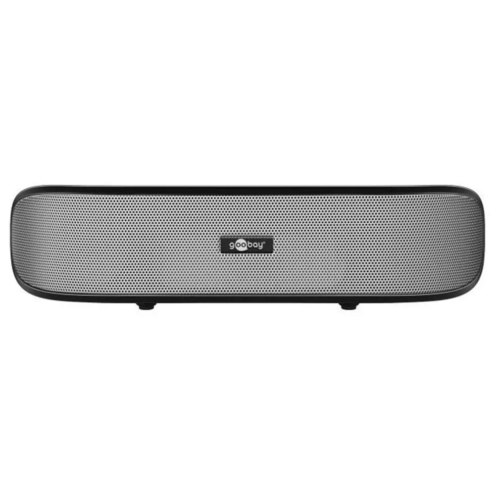 Goobay Stereo Soundbar Plug N Play USB AUX Portable Speaker For Smartphones BLK - Best Gifts Under $100
