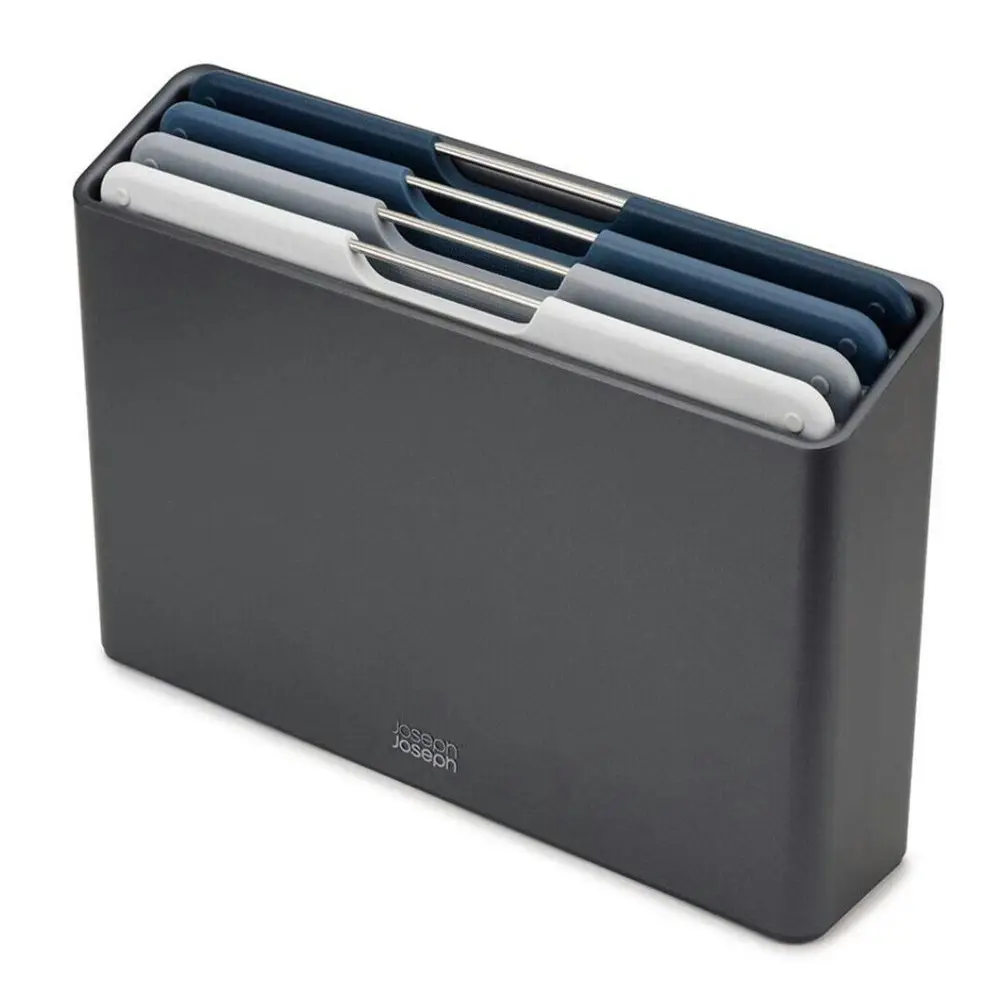 Joseph Joseph Folio 4 Piece Regular Chopping Board Set Graphite 60186 - Home & Garden