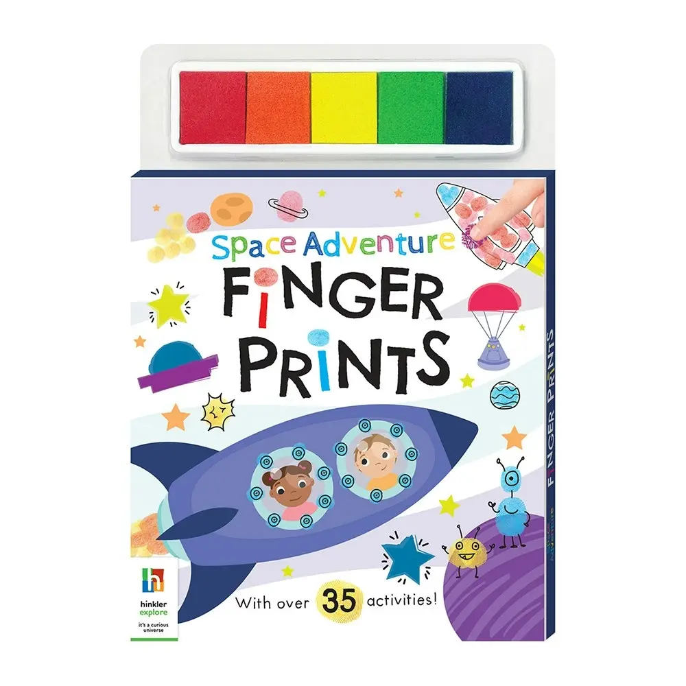Kaleidoscope Space Adventure Finger Prints Kids Finger Painting Book 3y+ - Entertainment