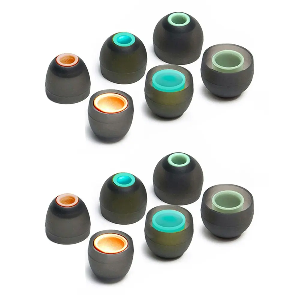 2PK Sansai Fits Most Small/MED/Large Replacement Silicone Ear Tips for Earphones - Electronics