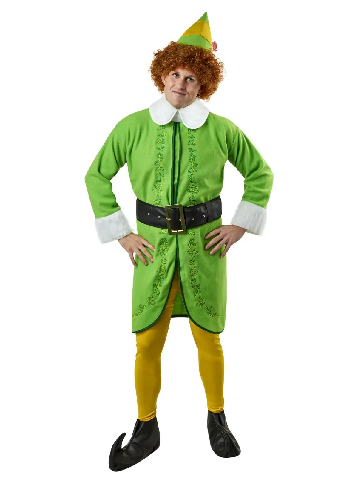 Rubies Buddy The Elf Men's Christmas Movie Dress Up Party Costume Set Size STD - Fashion