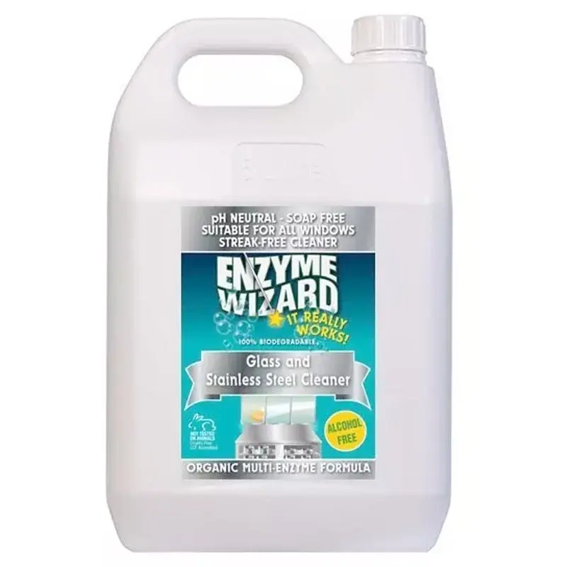 Enzyme Wizard 5L Nonstreak Bathroom Window Glass Kitchen Stainless Steel Cleaner - Home & Garden