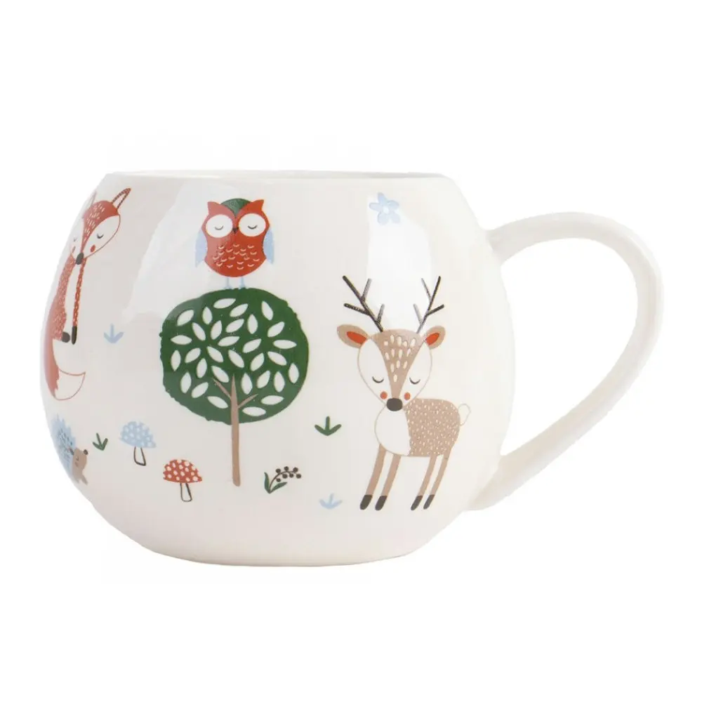 Ladelle Woodland Mini Hug Kids/Childrens Mug 160ml Porcelain Kitchen Drink Cup - Home & Garden