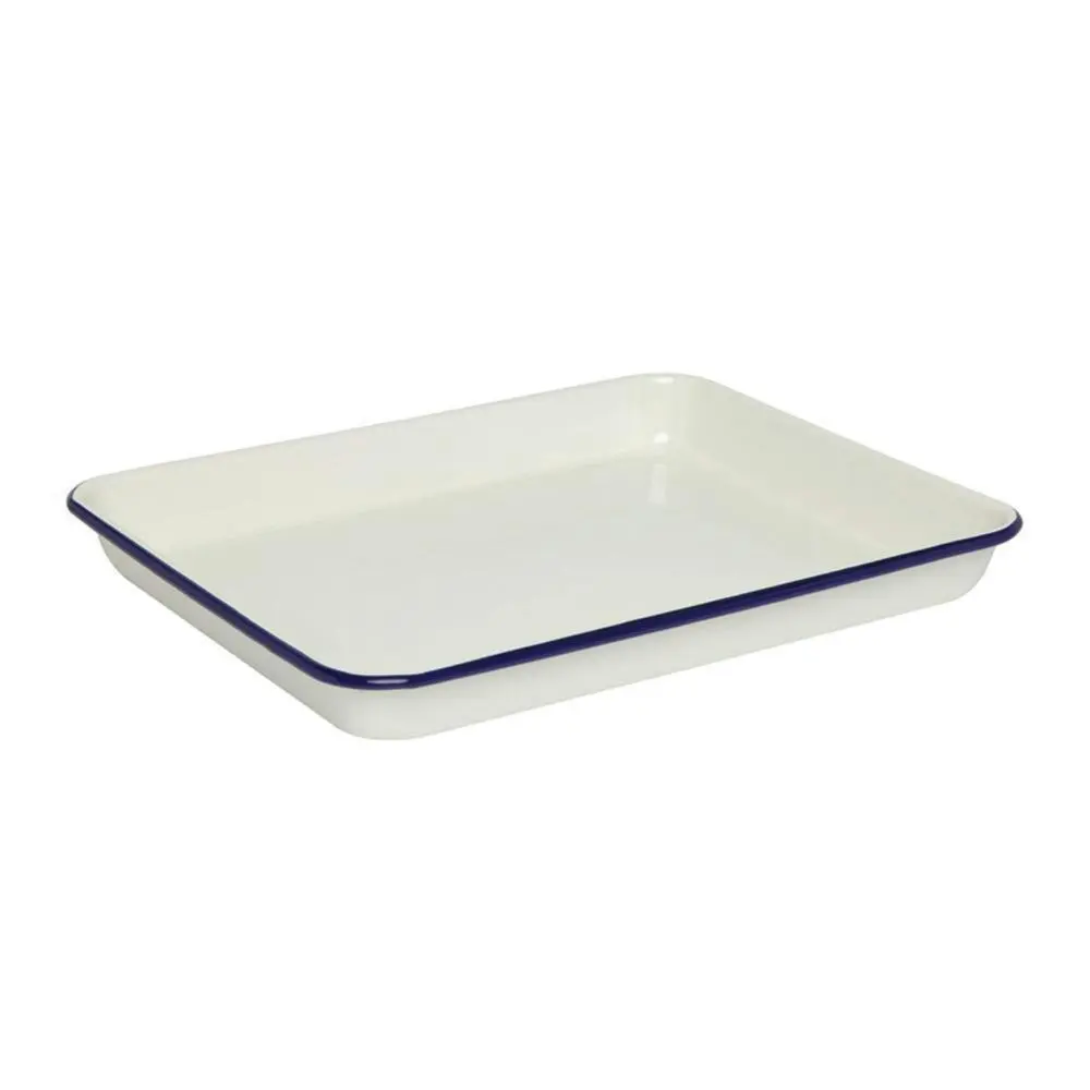 Wiltshire Double Coated Porcelain Enamel Baking Tray 26.5x21x2cm 800ml - Home & Garden