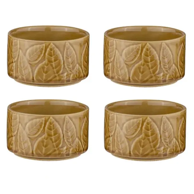 4pc Ladelle 10cm Heath Caramel Ramekin Porcelain Home/Kitchen Food/Cooking - Home & Garden