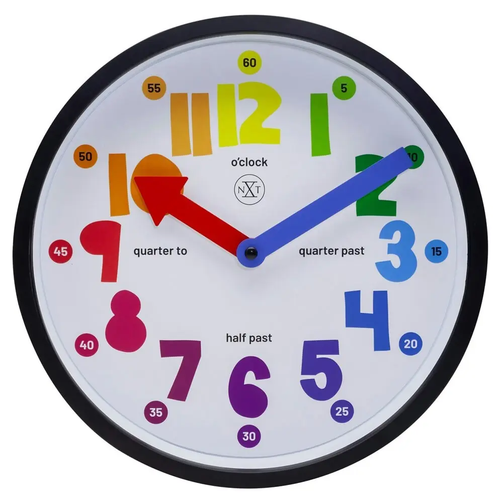 NeXtime 26cm Sophia Round Hang/Wall Clock Analogue Home Decor Battery Operated - Home & Garden