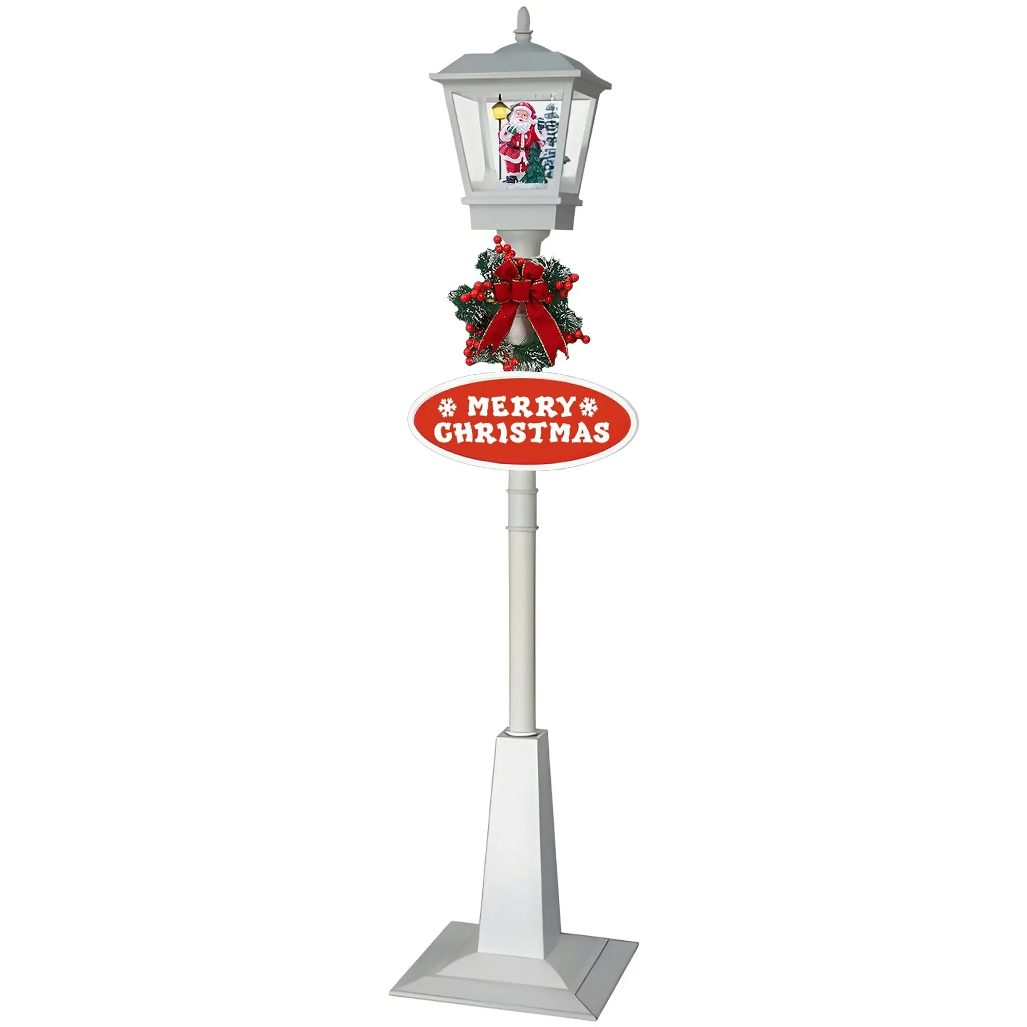 Christabelle 1.8m Christmas Lamp Post Outdoor Display Decoration LED Lights Front Yard Lawn Statue Ornament - Home & Garden