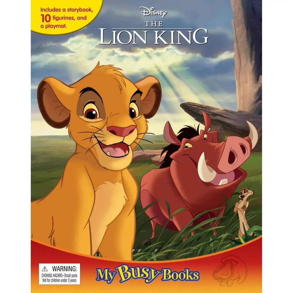 Disney Lion King My Busy Book Kids/Children Storybook/Toy Activity Kit 3y+ - Entertainment