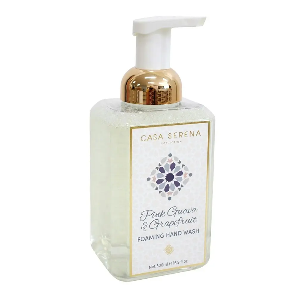 Casa Serena 500ml Foaming Hand Wash Liquid Scented Soap Pink Guava & Grapefruit - Beauty