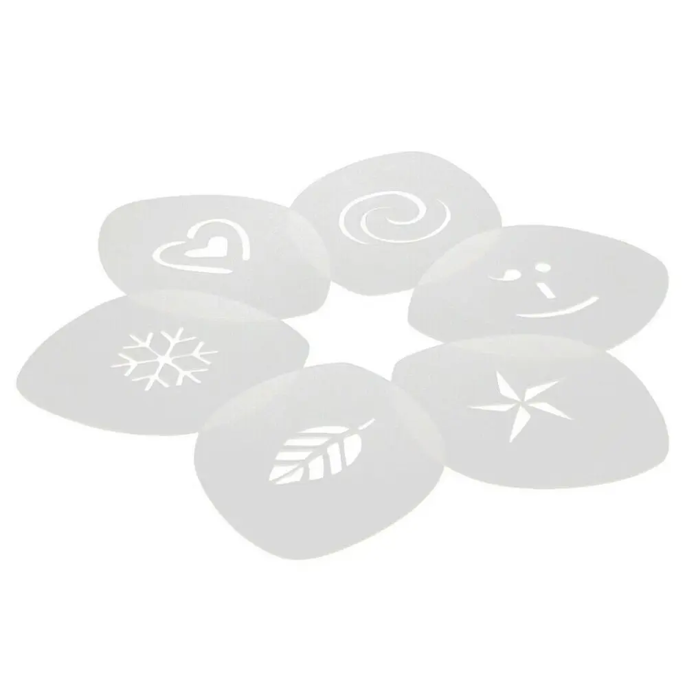 Aerolatte Cappuccino Art Coffee Stencils 6pc Set - Home & Garden