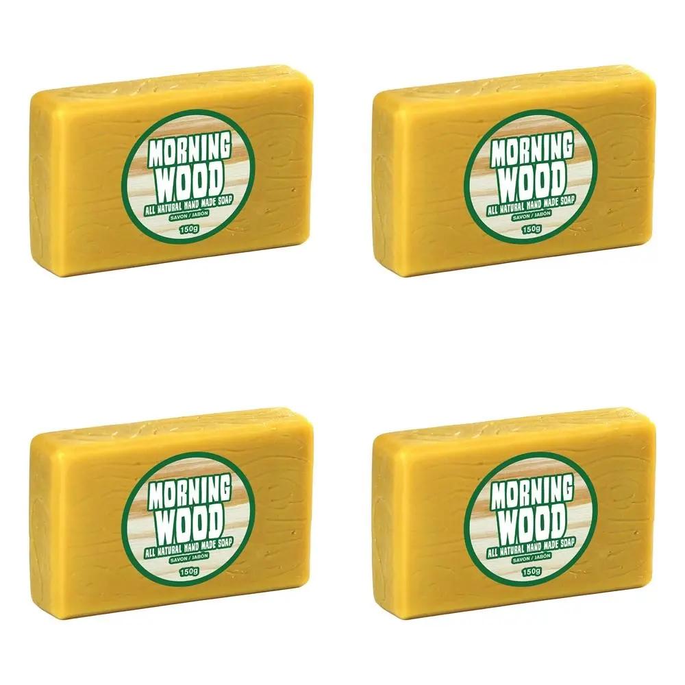 4PK Gamago Morning Wood Bar Soap 150g Natural Royal Pine Scent Body Fragrance - Beauty