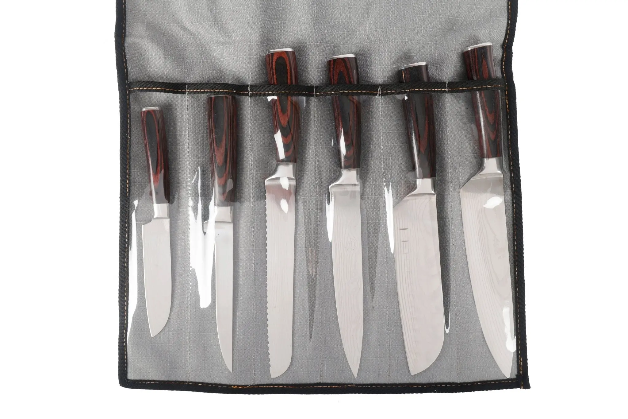 6pc 400gsm Ripstop Canvas Knife Wrap - Sports & Outdoor