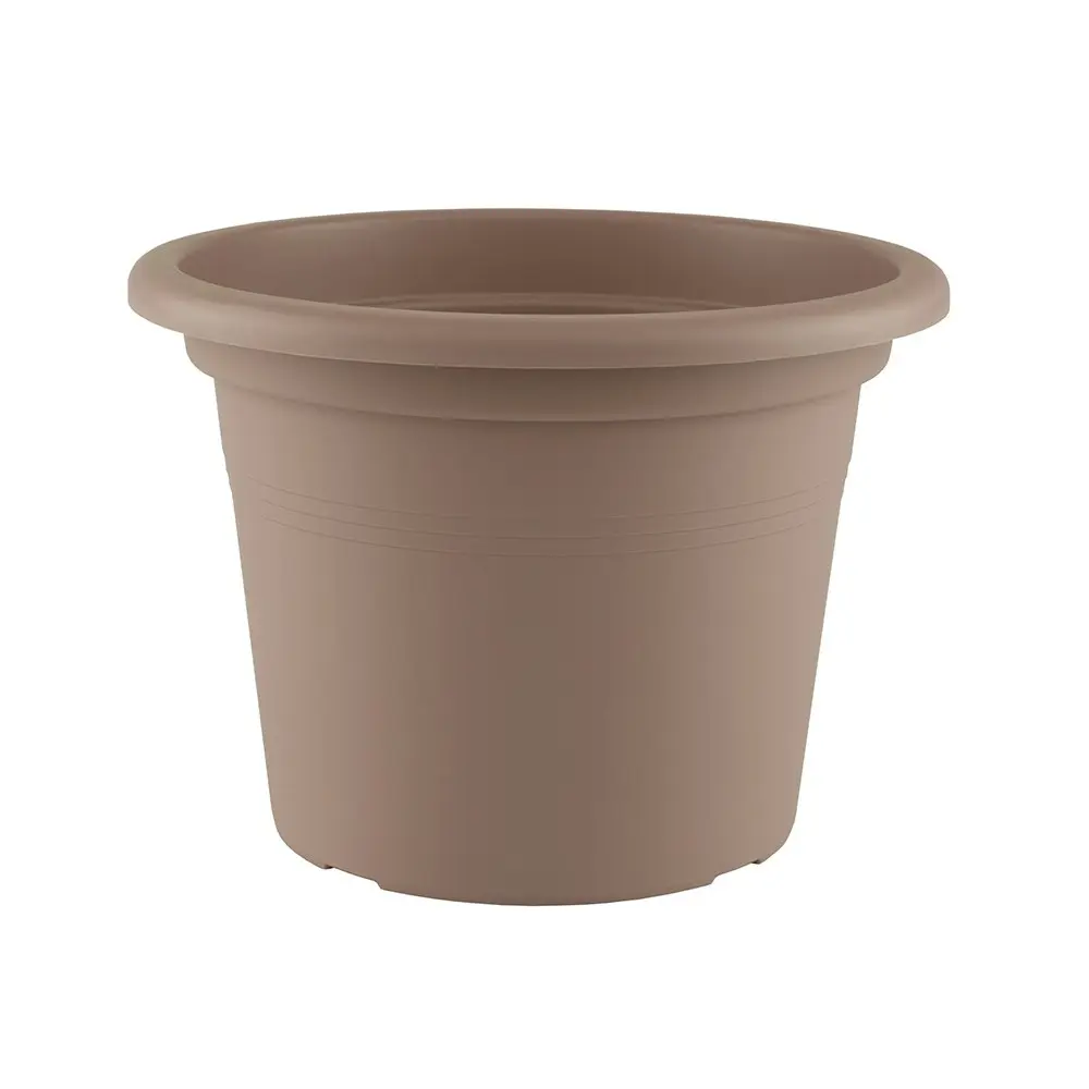 Artevasi Cilindro Plastic Indoor/Outdoor Garden Plant Pot 40x27.5cm Taupe - Home & Garden