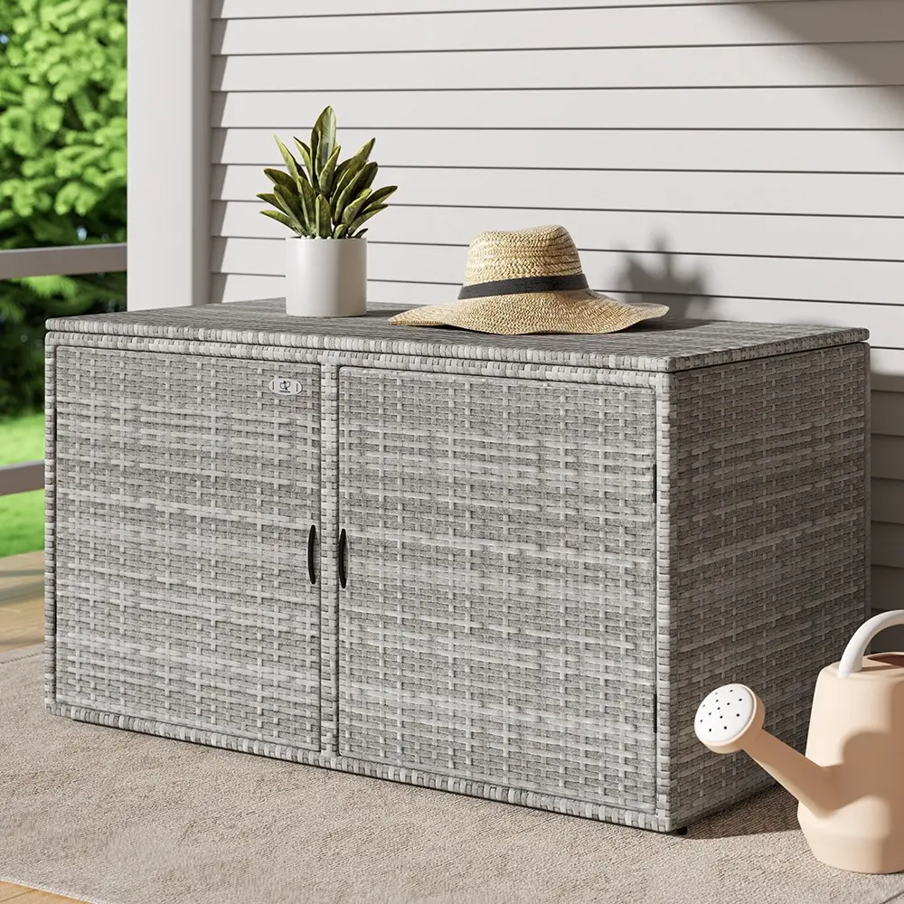 Gardeon Outdoor Storage Cabinet Box Deck Wicker Shelf Chest Garden Shed Tools - Outdoor Storage Boxes - Up to 60% off