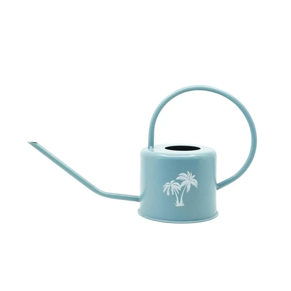 Rayell 36cm Metal Watering Can Palm Gardening Container Home/Garden Decor Denim - Home & Garden