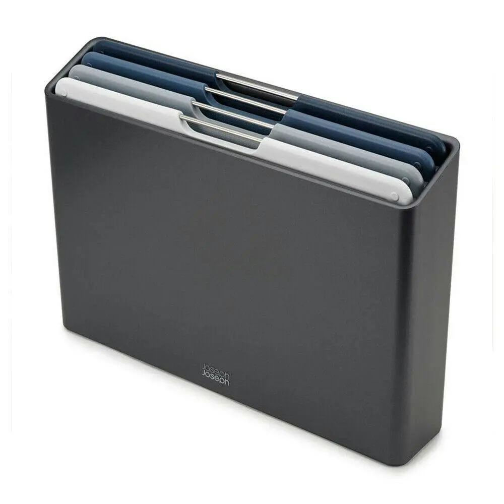 Joseph Joseph Folio 4 Piece Large Chopping Board Set Graphite 60184 - Home & Garden