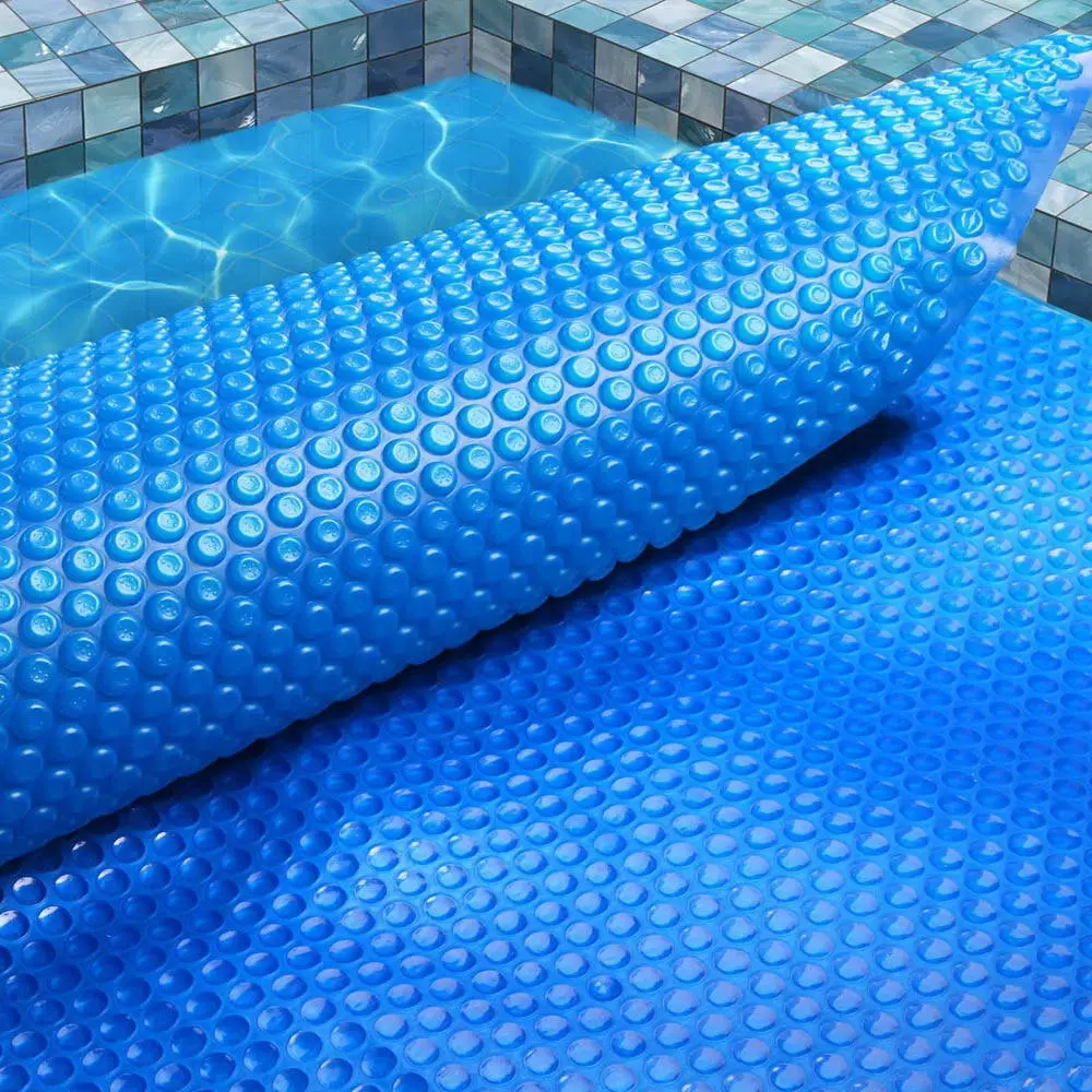 Aquabuddy Pool Cover 8x4.2m 400 Micron Swimming Pool Solar Blanket Blue - Home & Garden