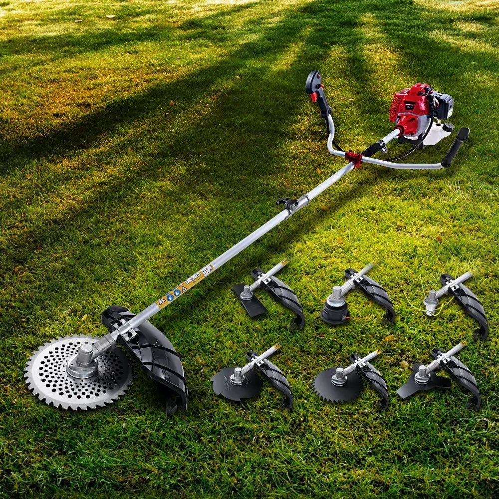 Giantz 2 Stroke Pole Chainsaw Petrol Hedge Trimmer Tree Pruner 7 In 1 - Handyman Heaven Sale