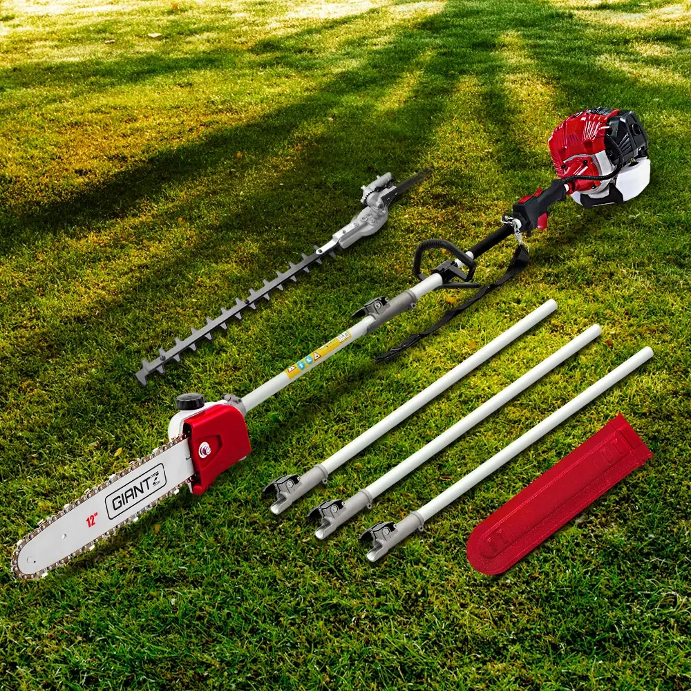 Giantz Pole Chainsaw Petrol 2 Stroke Tree Pruner Long Reach Saw 12 Inch Bar 5CC-TM
