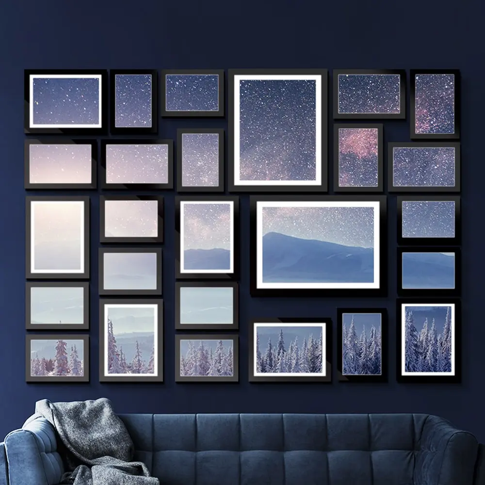 Artiss Photo Frames Art Holder 26PCS 8x10" 5x7" 4x6" 3.5x5" Black - Home & Garden
