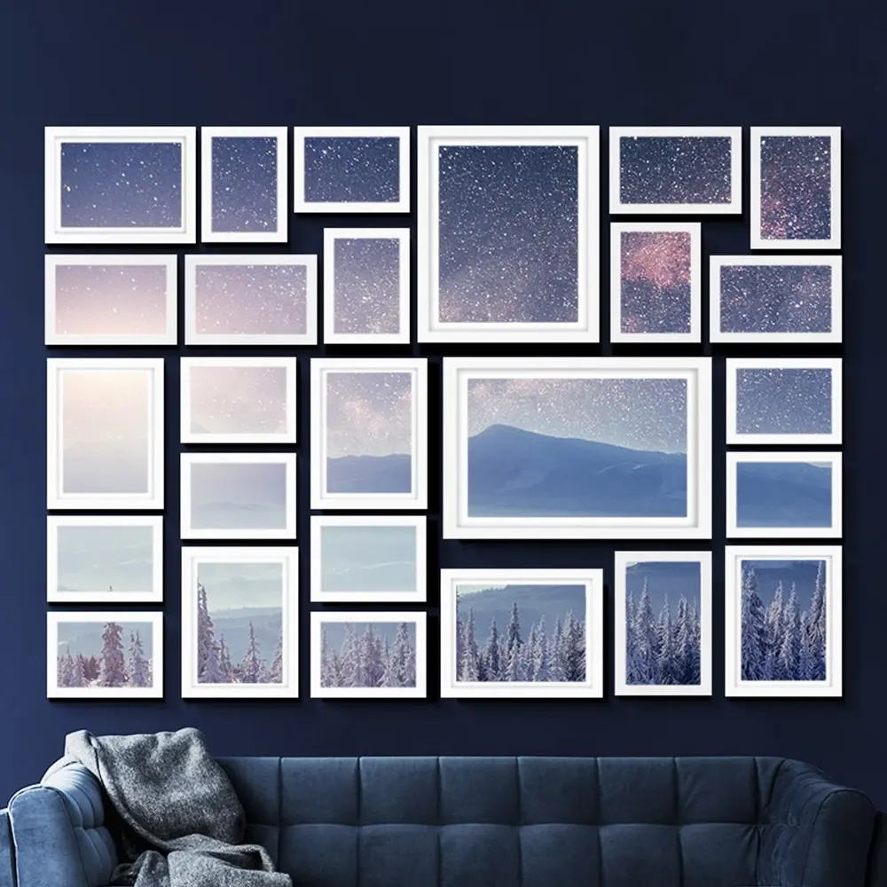 Artiss Photo Frames Art Holder 26PCS 8x10" 5x7" 4x6" 3.5x5" White - Home & Garden