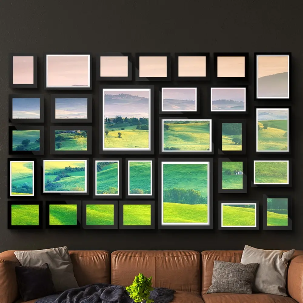 Artiss Photo Frames Art Holder 30PCS 8x10" 5x7" 4x6" 3.5x5" Black - Home & Garden