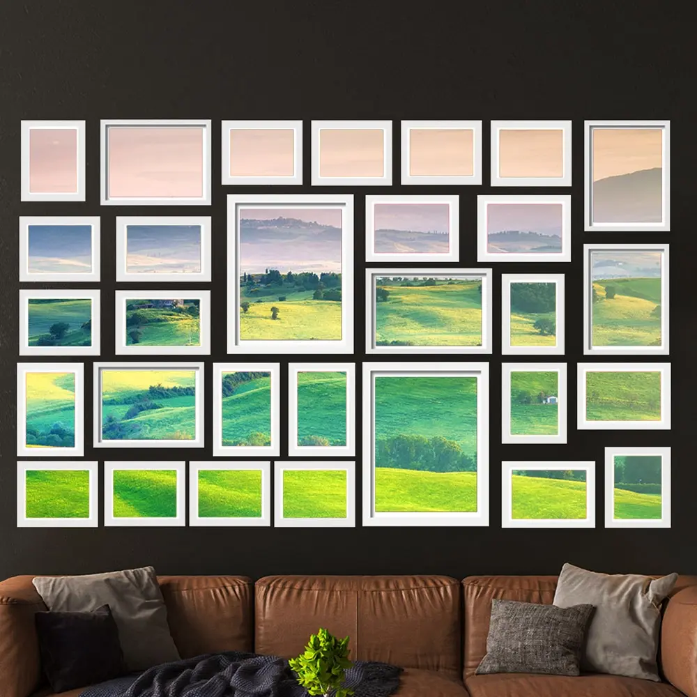 Artiss Photo Frames Art Holder 30PCS 8x10" 5x7" 4x6" 3.5x5" White - Home & Garden