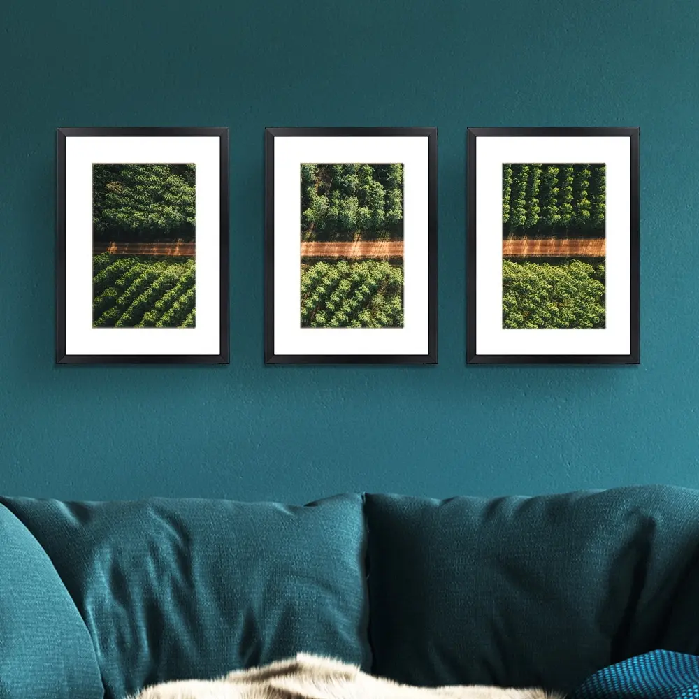 Artiss Photo Frames Black A3 Picture Painting Holder Set Home Decor 3PCS 12x17in - Home & Garden