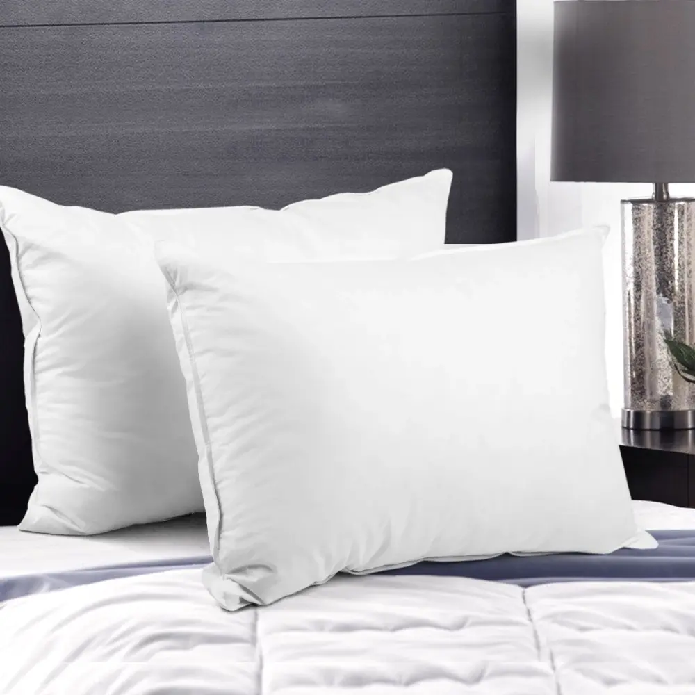 Giselle Bedding Duck Feather Down Pillow Twin Pack - Home & Garden