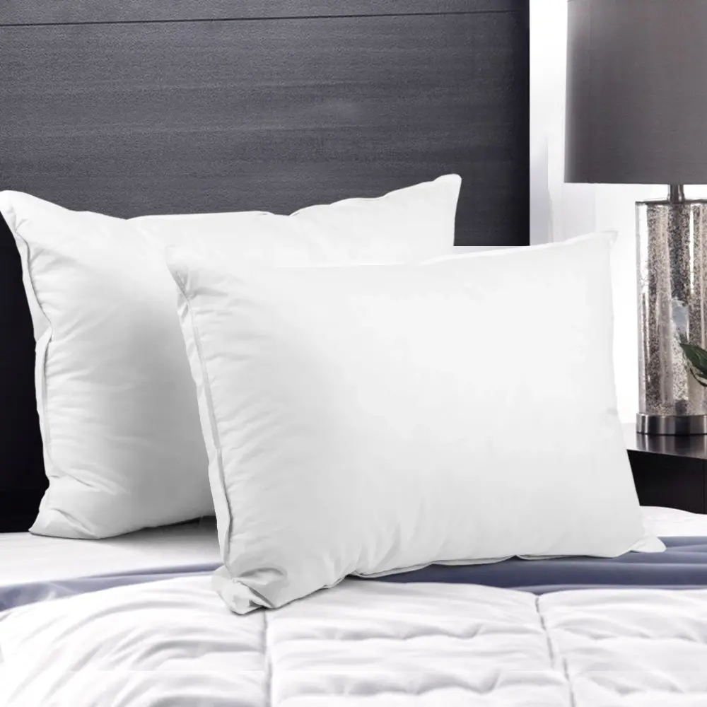 Giselle Bedding Goose Feather Down Pillow Twin Pack - Home & Garden