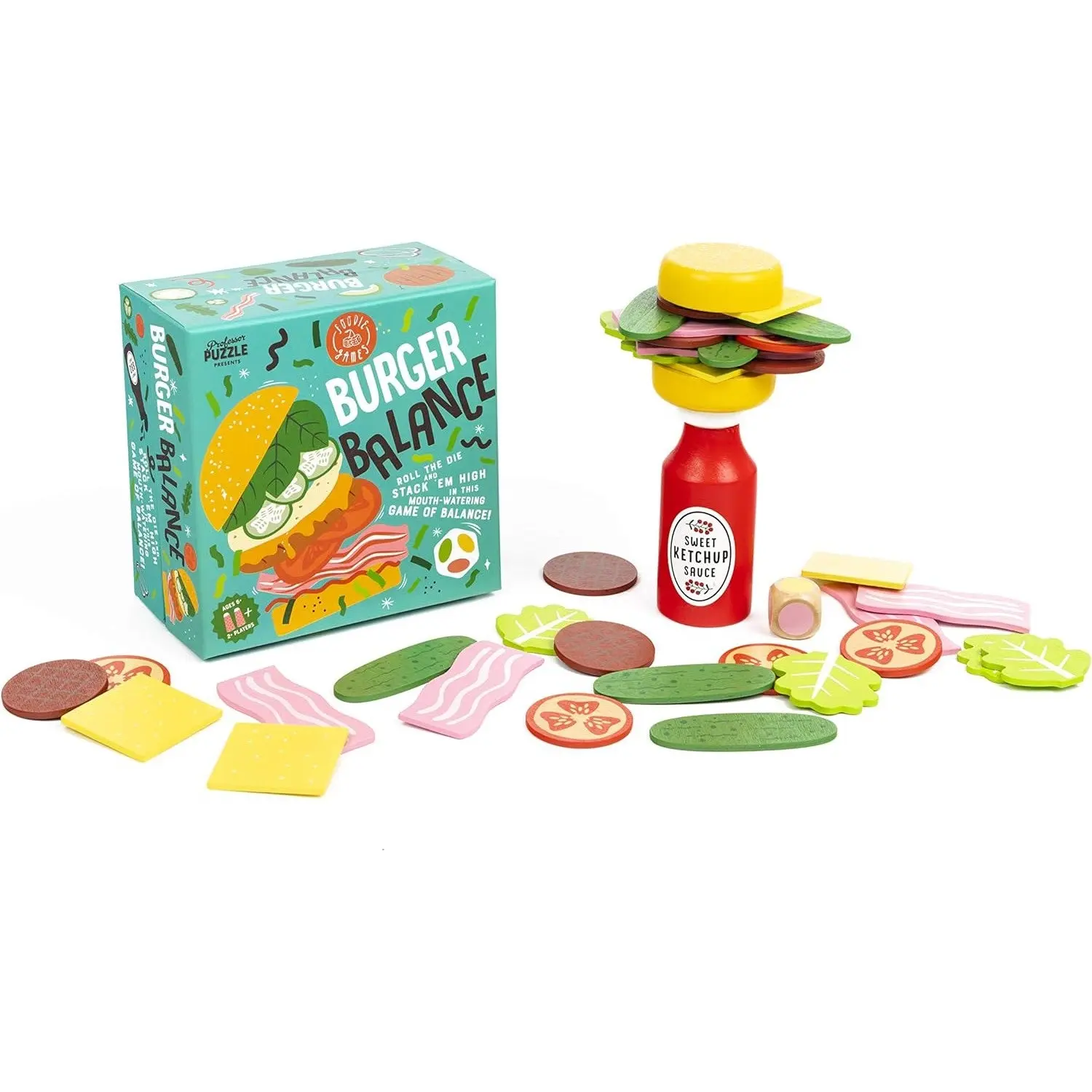 Burger Balance Stack 'Em High - Toys & Games