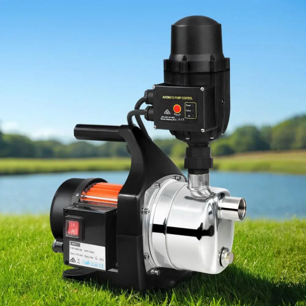 Giantz Garden Water Pump High Pressure 800W Max. Tank Rain Farm Irrigation House Black - Hardware