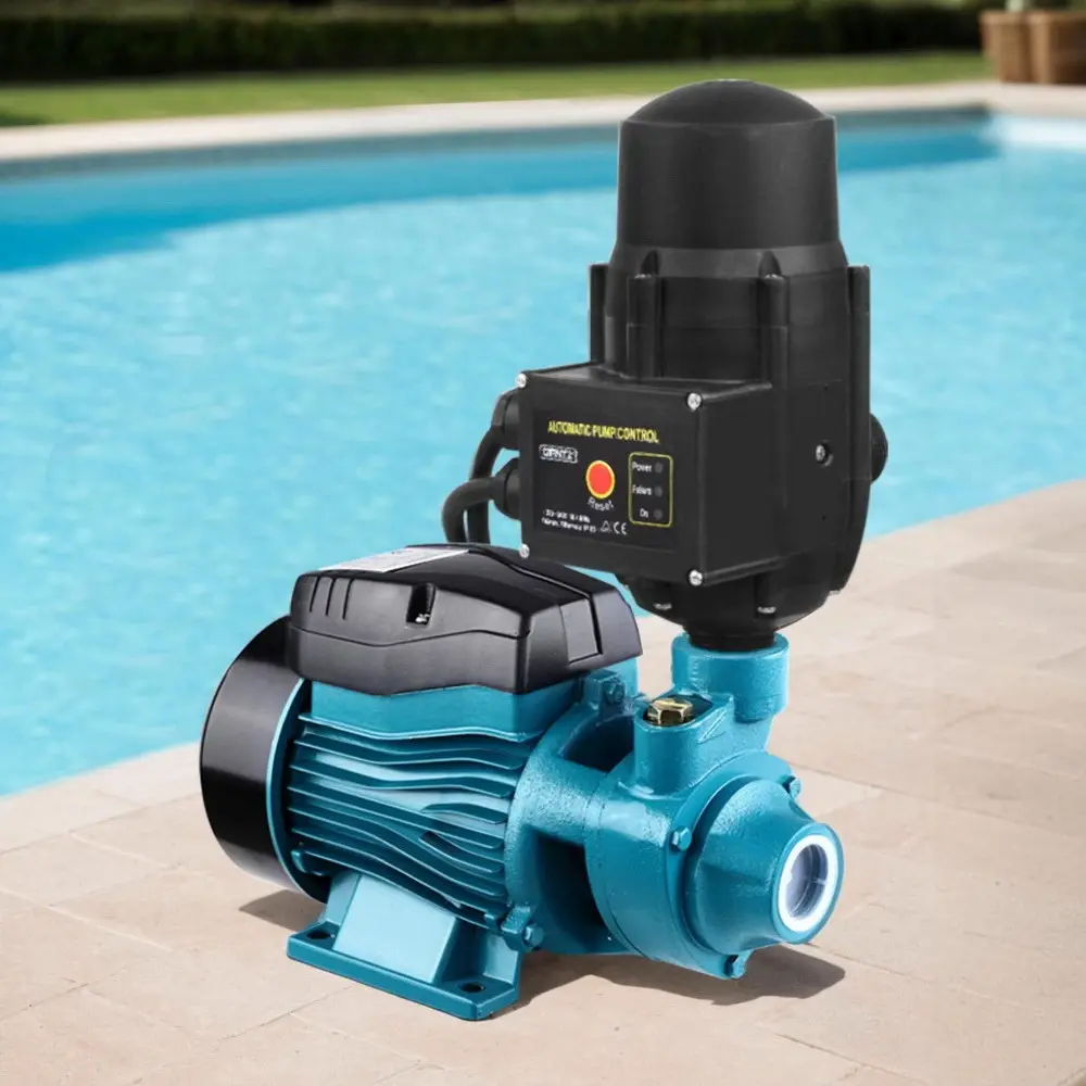 Giantz Peripheral Water Pump Garden Boiler Car Wash Auto Irrigation QB60 Black - Hardware