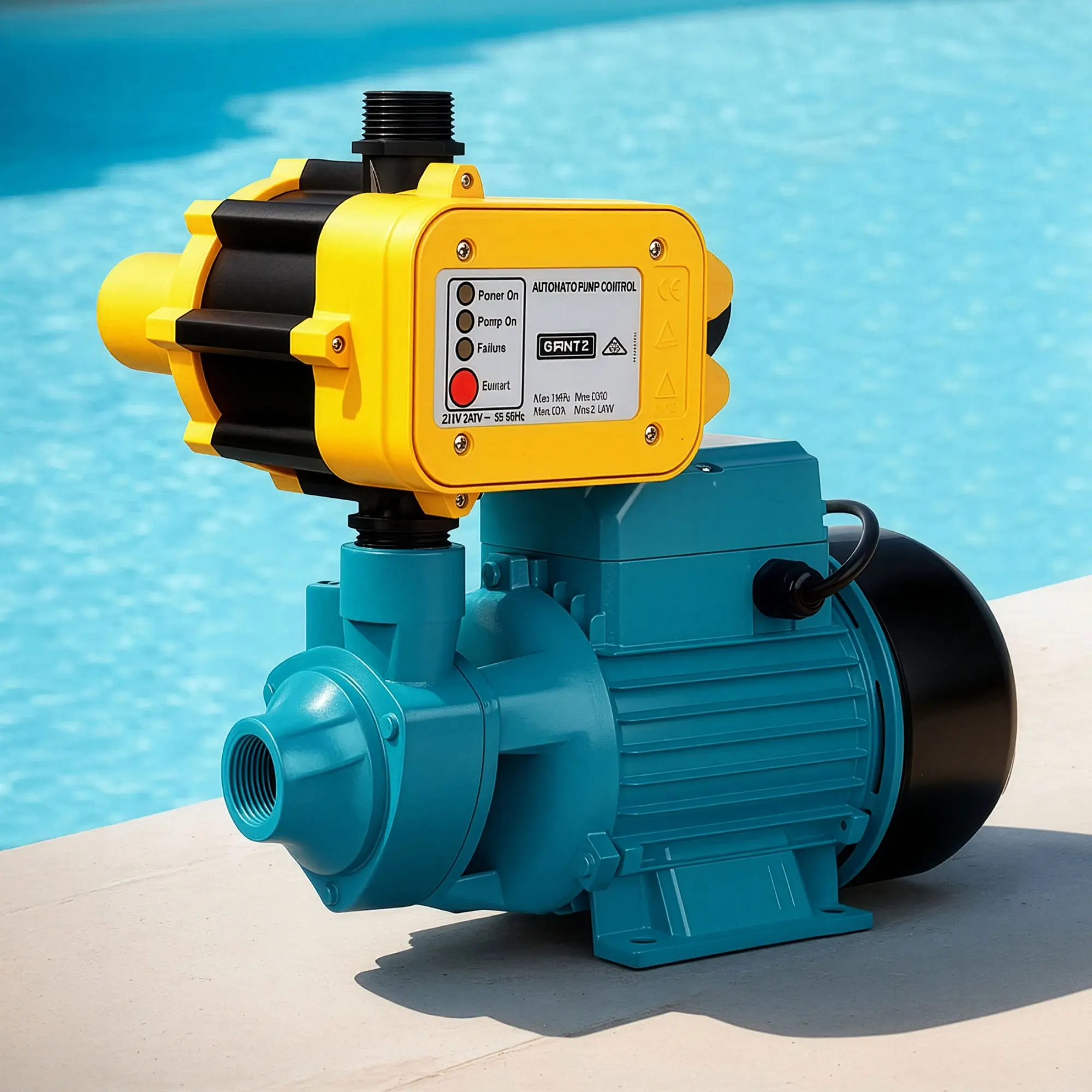 Giantz Peripheral Water Pump Garden Boiler Car Wash Auto Irrigation QB80 Yellow - Hardware