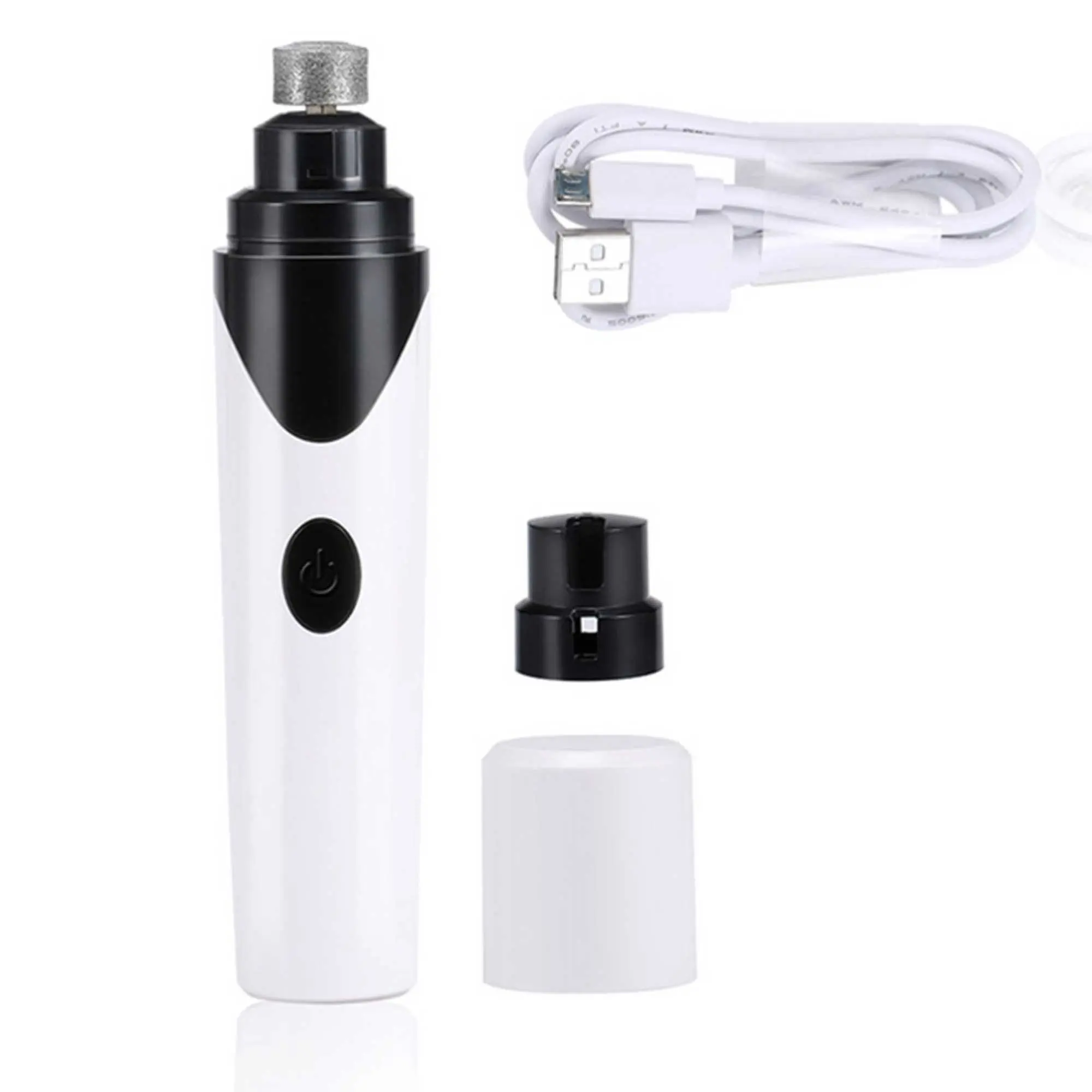 Pet Nail Grinder Dog Cat Electric Trimmer Rechargeable Clipper Claw Filer N8 - Pets
