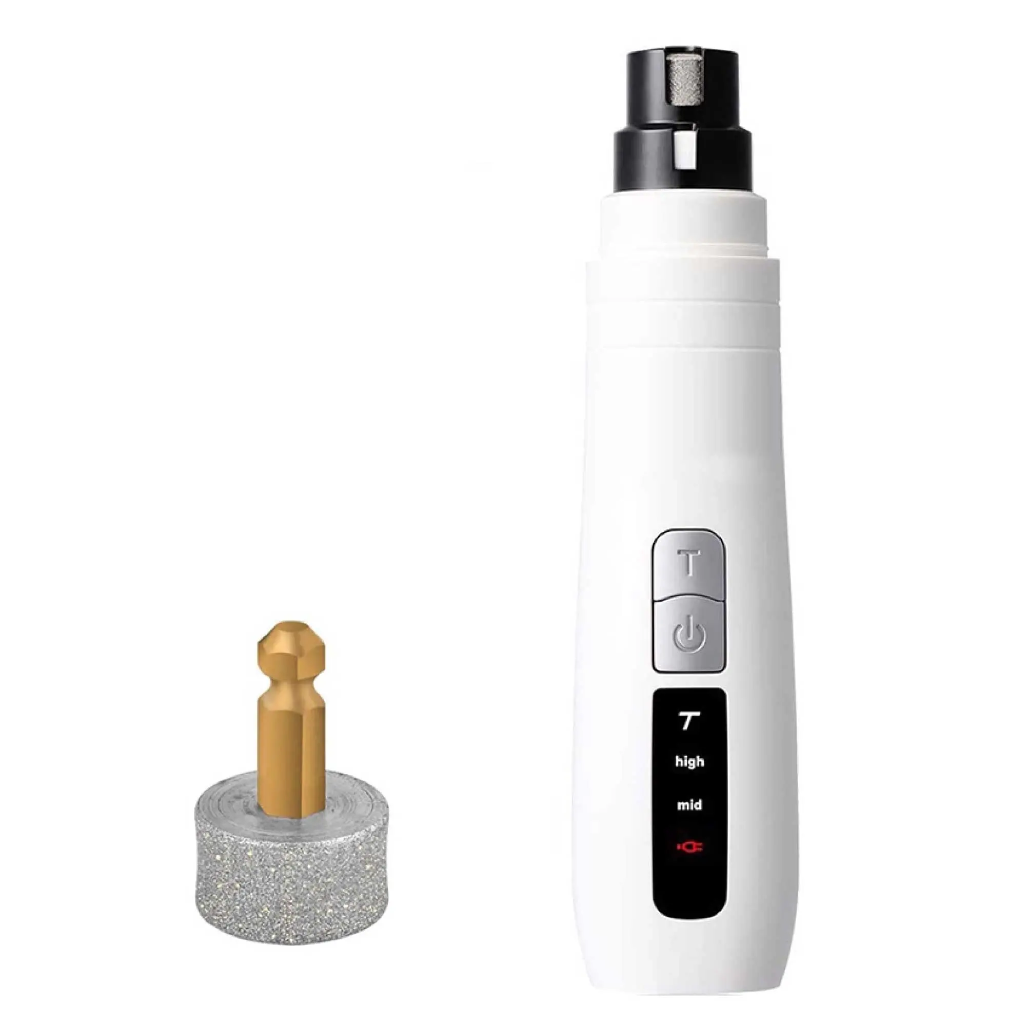 Pet Nail Grinder Dog Cat Electric Trimmer Turbo USB Rechargeable Claw Filer N9 - Pets