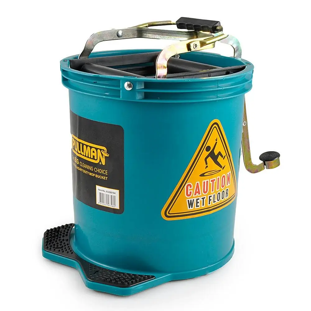 Pullman 16L Floor Mop Replacement Bucket Heavy Duty/Lightweight Plastic Green - Supermarket Specials