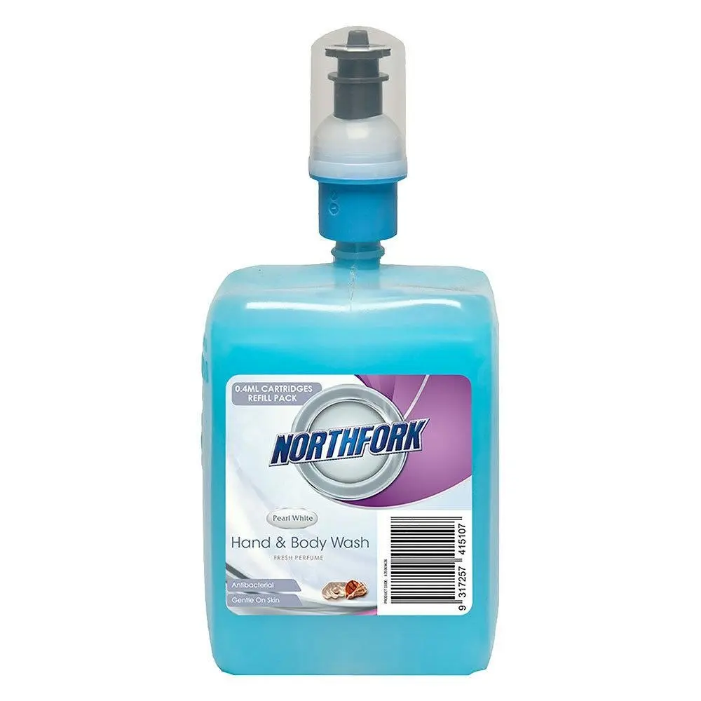 Northfork 400ml Liquid Antibacterial PH Neutral Hand Wash/Soap Pearl Blue Refil - Beauty