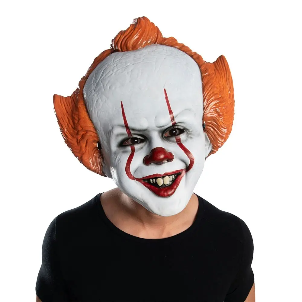 Stephen King It Pennywise Horror/Scary Clown Vacuform Mask Halloween Men Costume - Fashion
