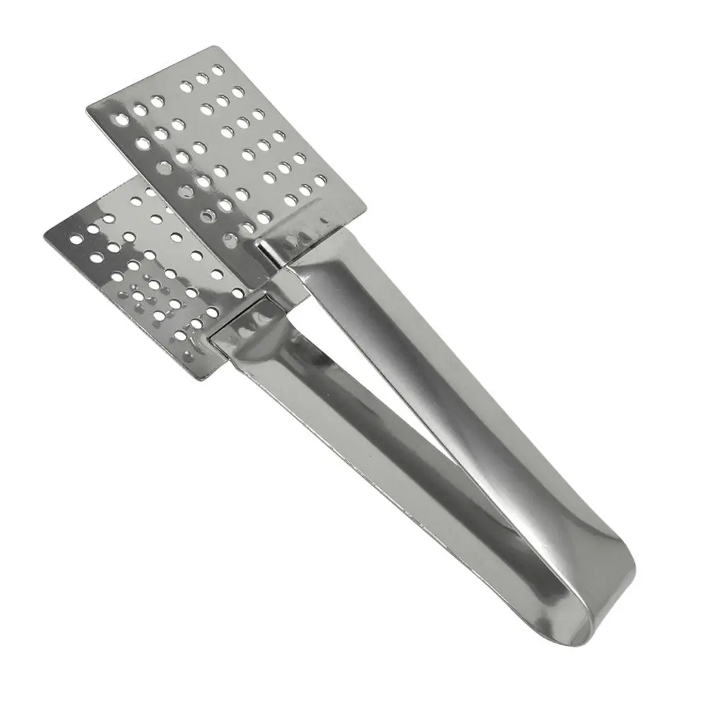 R&M Stainless Steel Tea Bag Squeezer Clip Tong Kitchen Utensil Silver - Home & Garden