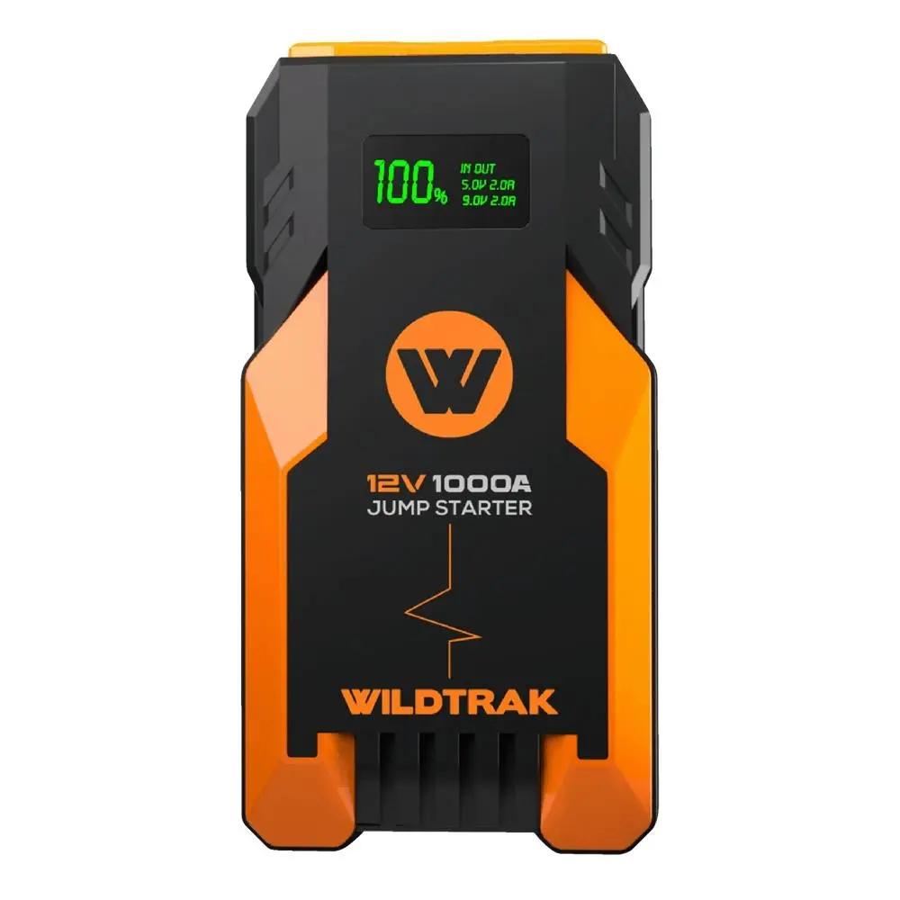 Wildtrak Vehicle Jump Starter 12V S1000A 13Ah 500L Torch w/ Heavy Duty Case - Automotive