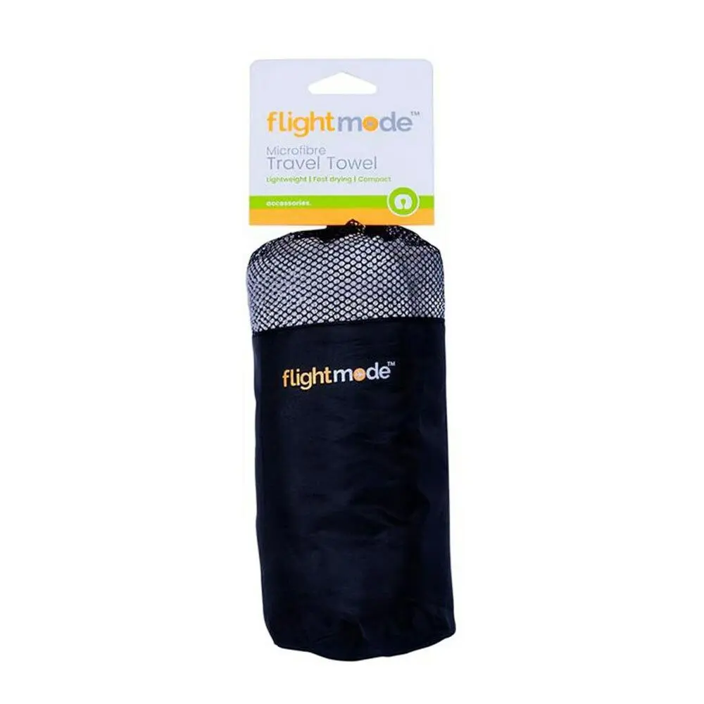 130cm Flightmode Soft/Lightweight Microfibre Travel Towel w/Carry Bag Blue - Home & Garden