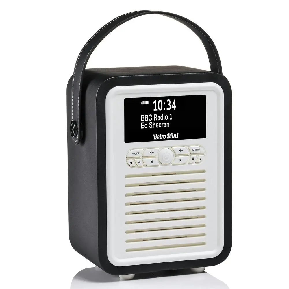 VQ Retro Mini DAB+ Digital FM Portable Radio/Bluetooth Speaker Black Music/Audio - Electronics