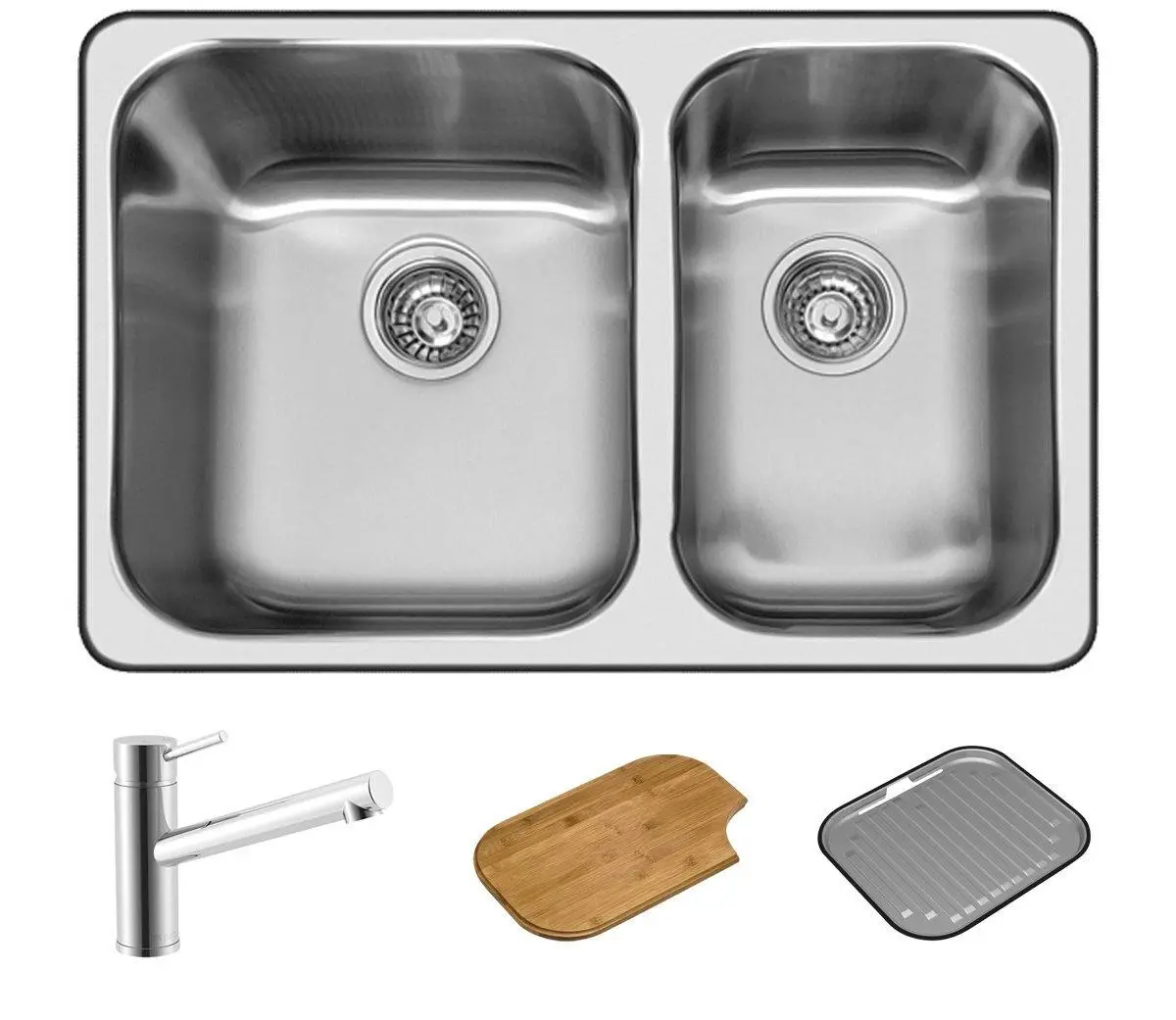 Abey NuQueen 1 and 3/4 Bowl Sink Pack - Home & Garden