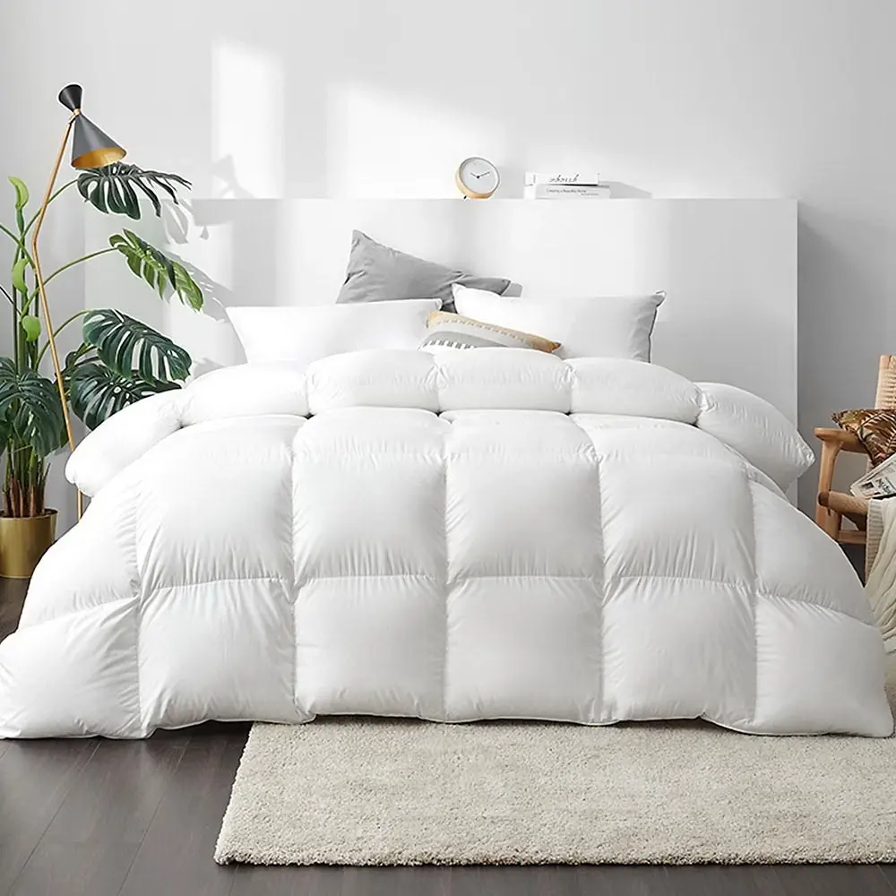 Giselle Bedding 700GSM Duck Down Feather Quilt King - Winter Warmers up to 70% Off